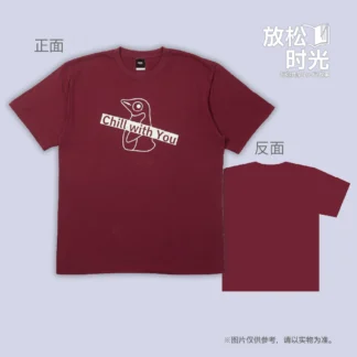 NOVA红色印花T恤